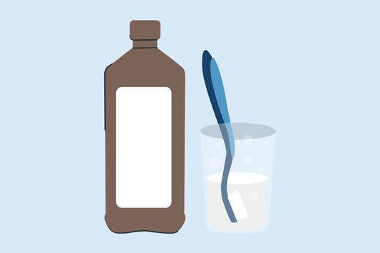 hydrogen peroxide to clean toothbrush