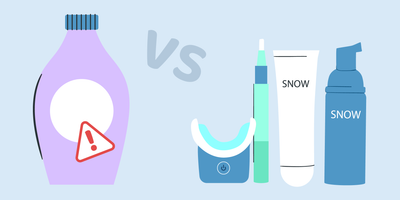 bleaching vs whitening teeth 
