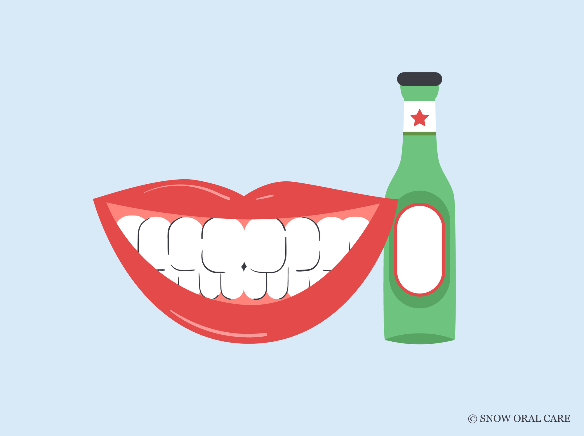 can i drink beer after teeth whitening 