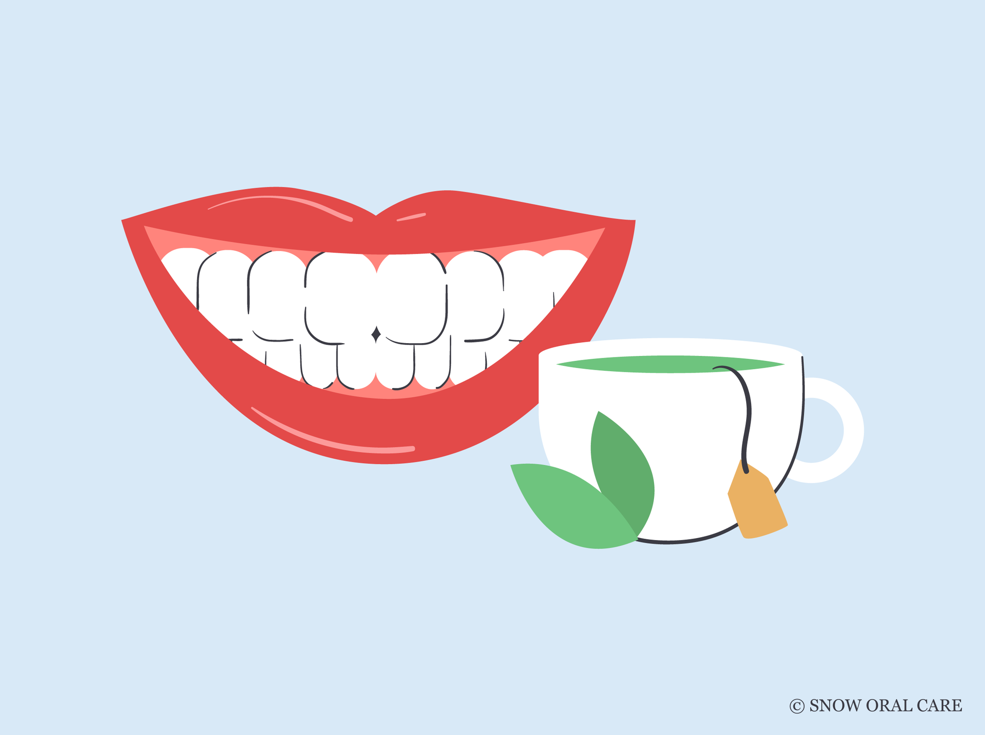 can i drink green tea after teeth whitening 