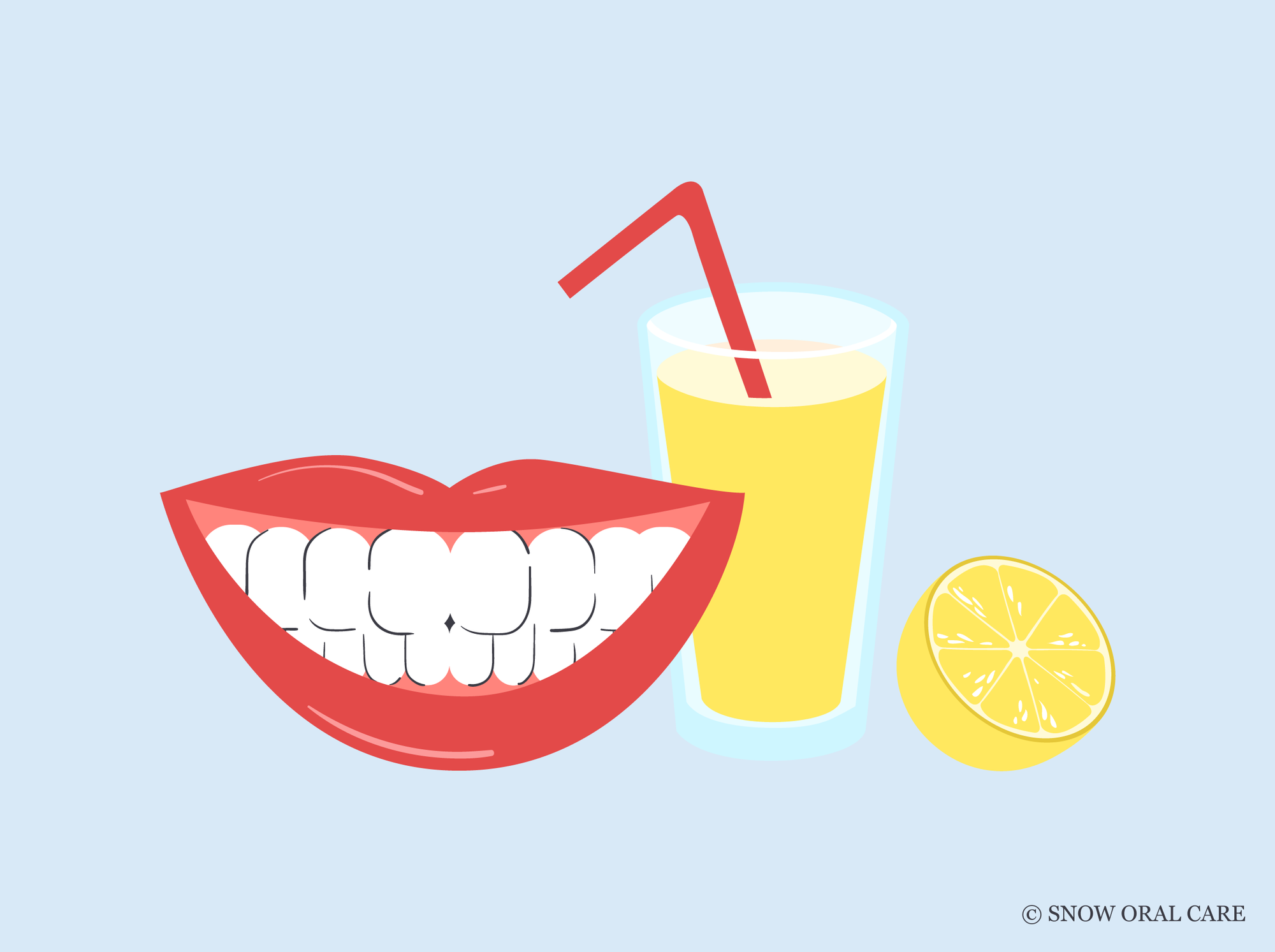 can i drink lemonade after teeth whitening 