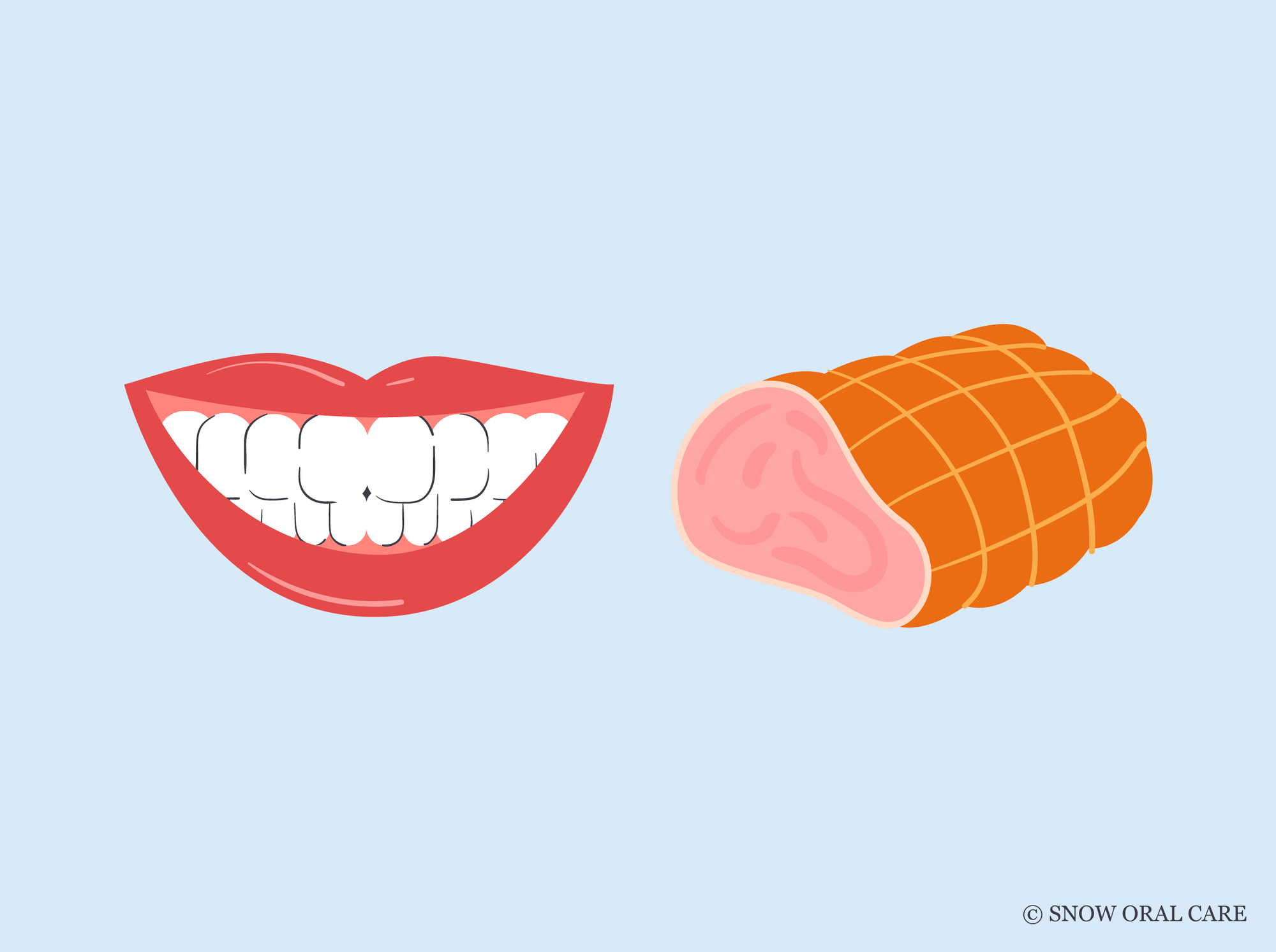 can i eat ham after teeth whitening 