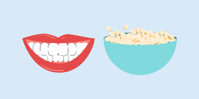 can i eat popcorn after teeth whitening 