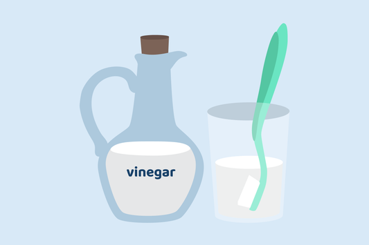 cleaning toothbrush with vinegar