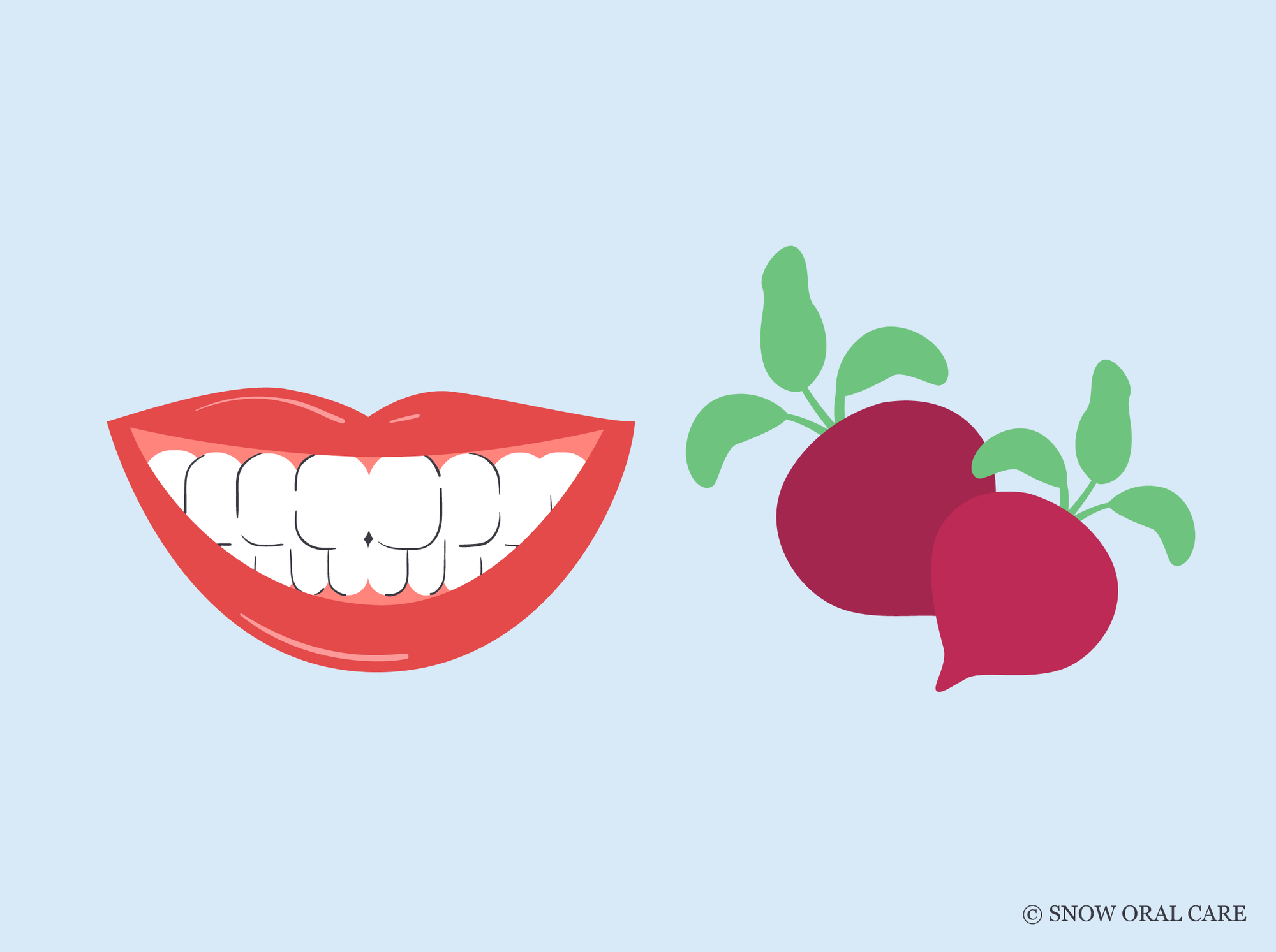 do beets stain teeth 