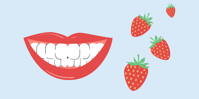 do strawberries stain teeth 