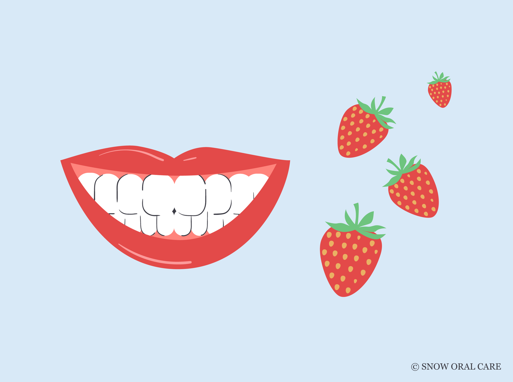 do strawberries stain teeth 