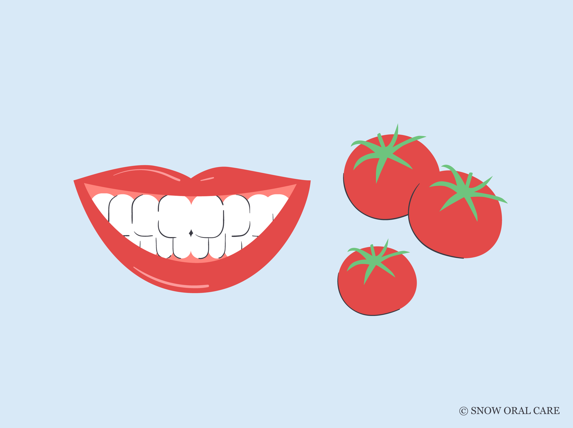 do tomatoes stain teeth 