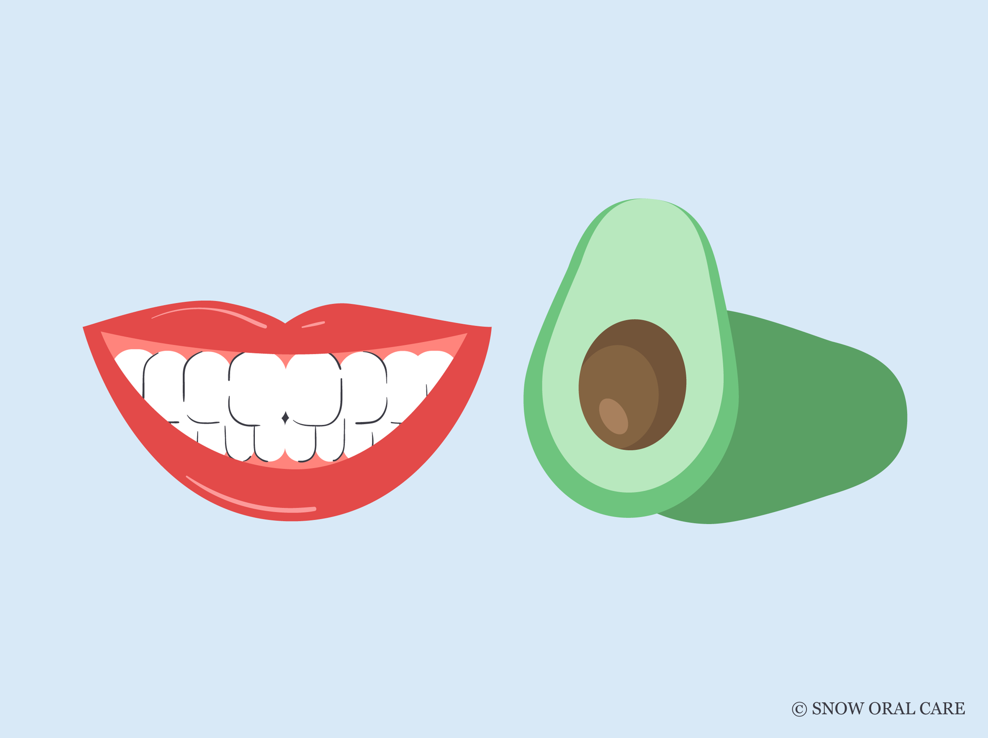 does avocado stain teeth 