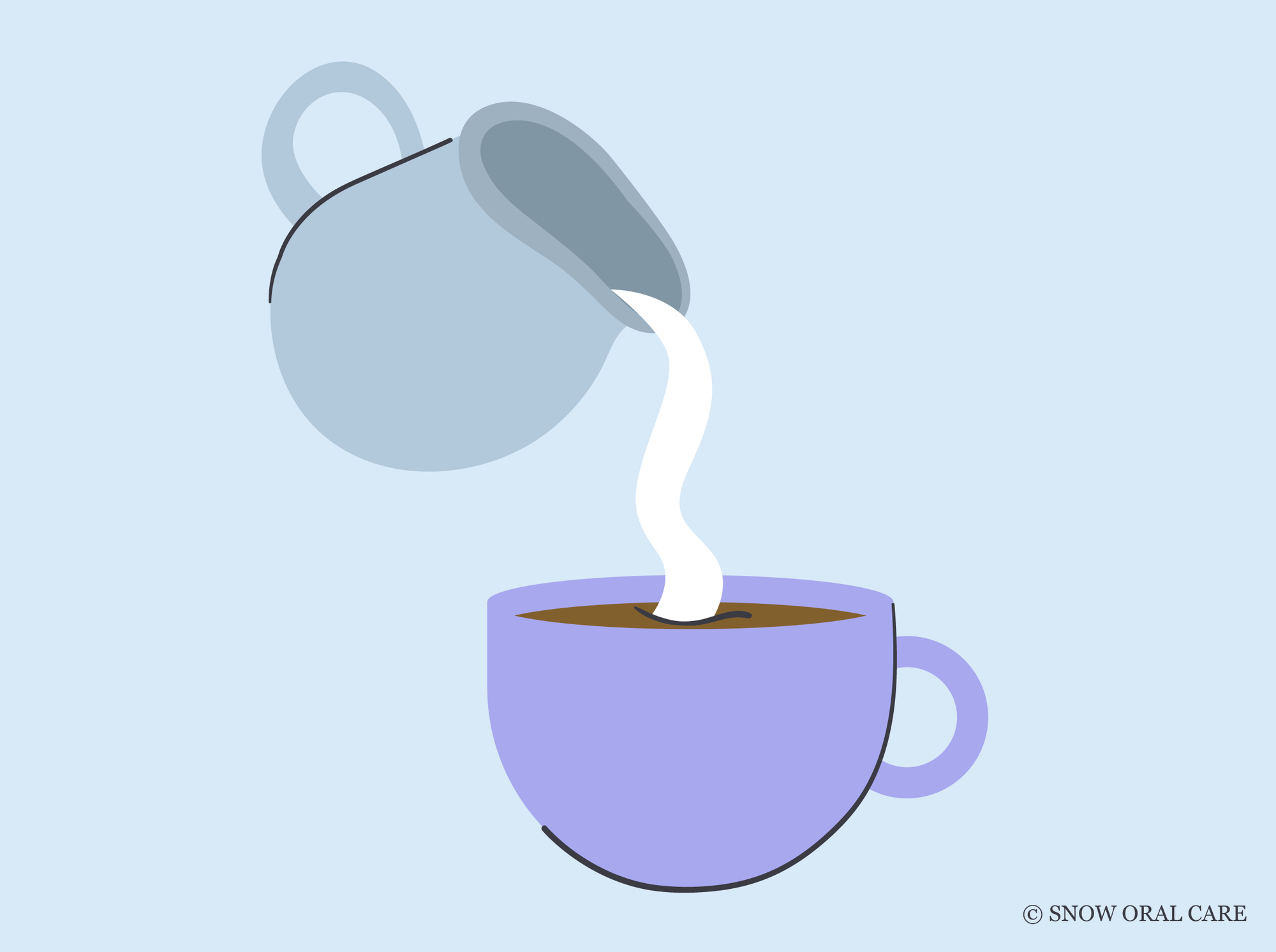 does black coffee stain teeth more than with cream 