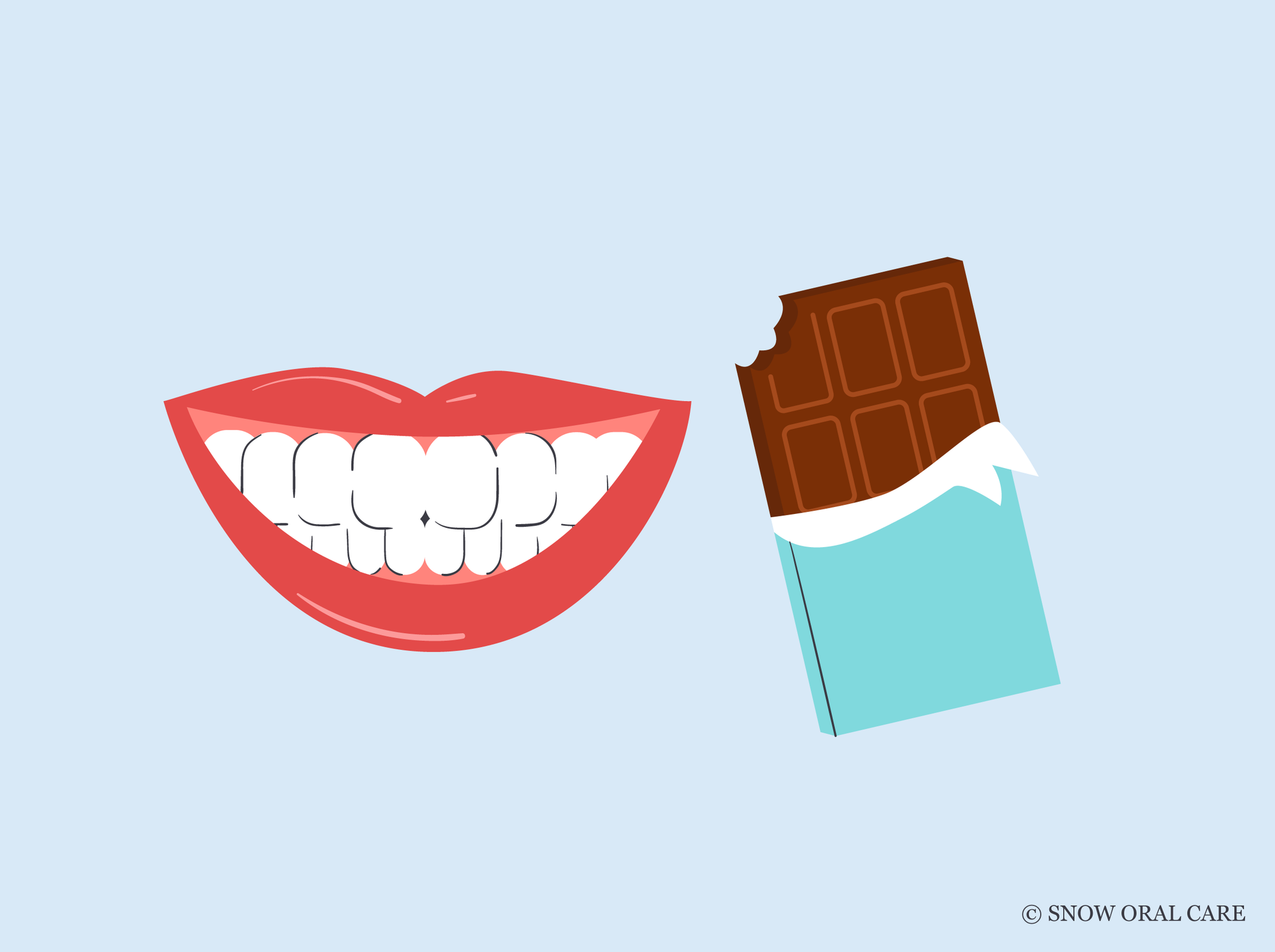 does chocolate stain teeth 