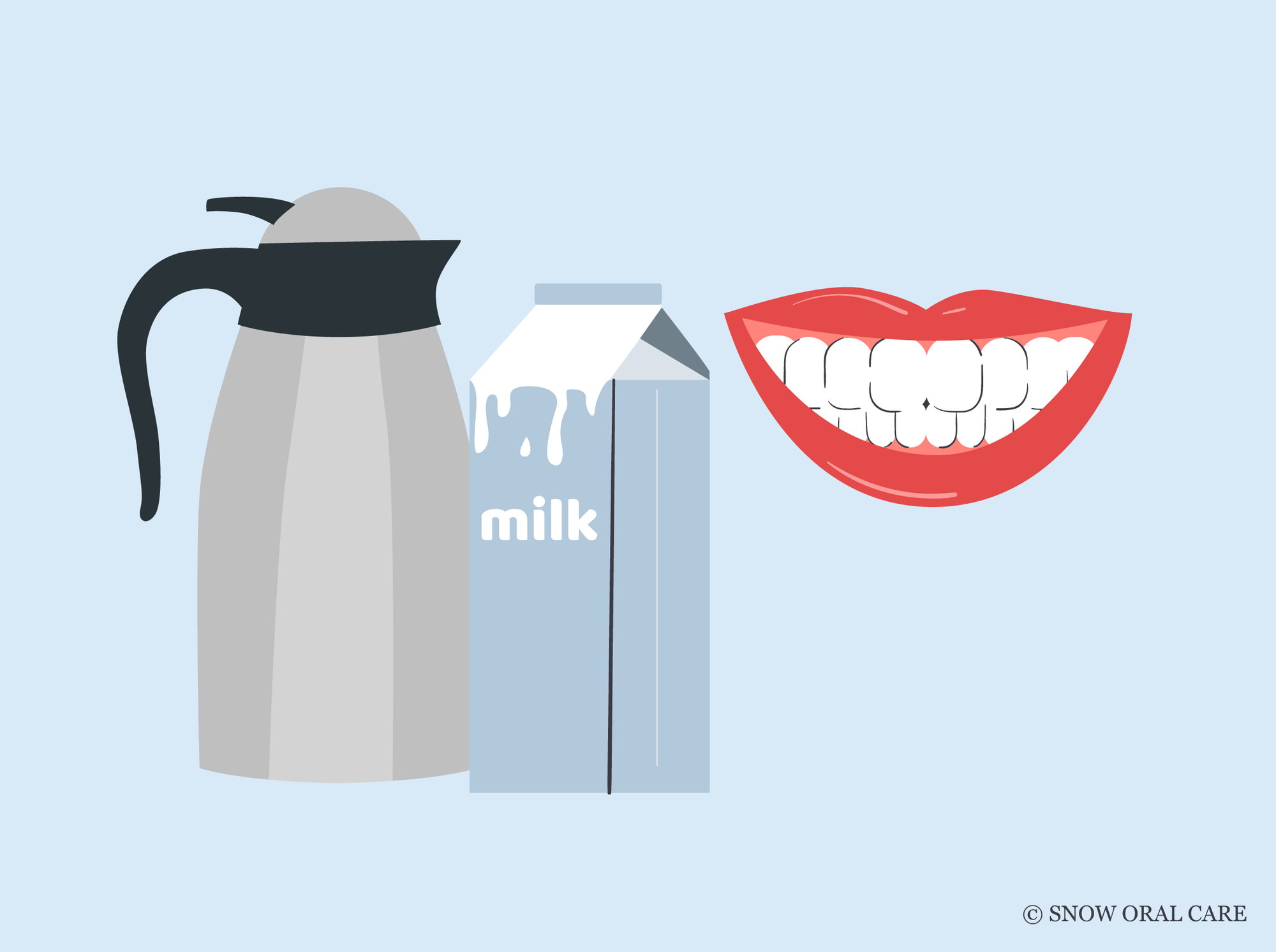 does coffee with milk stain teeth 