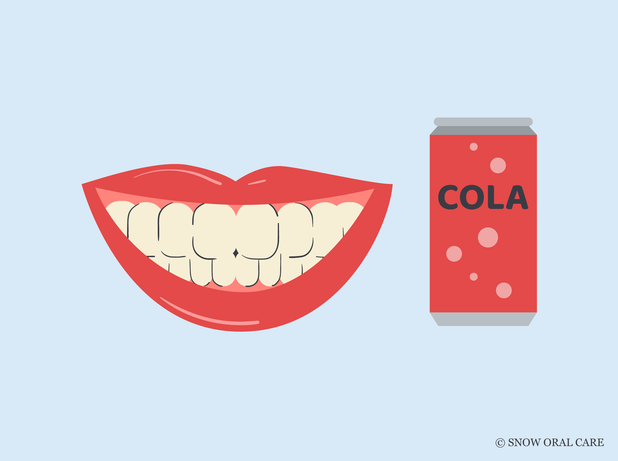 does coke make your teeth yellow 