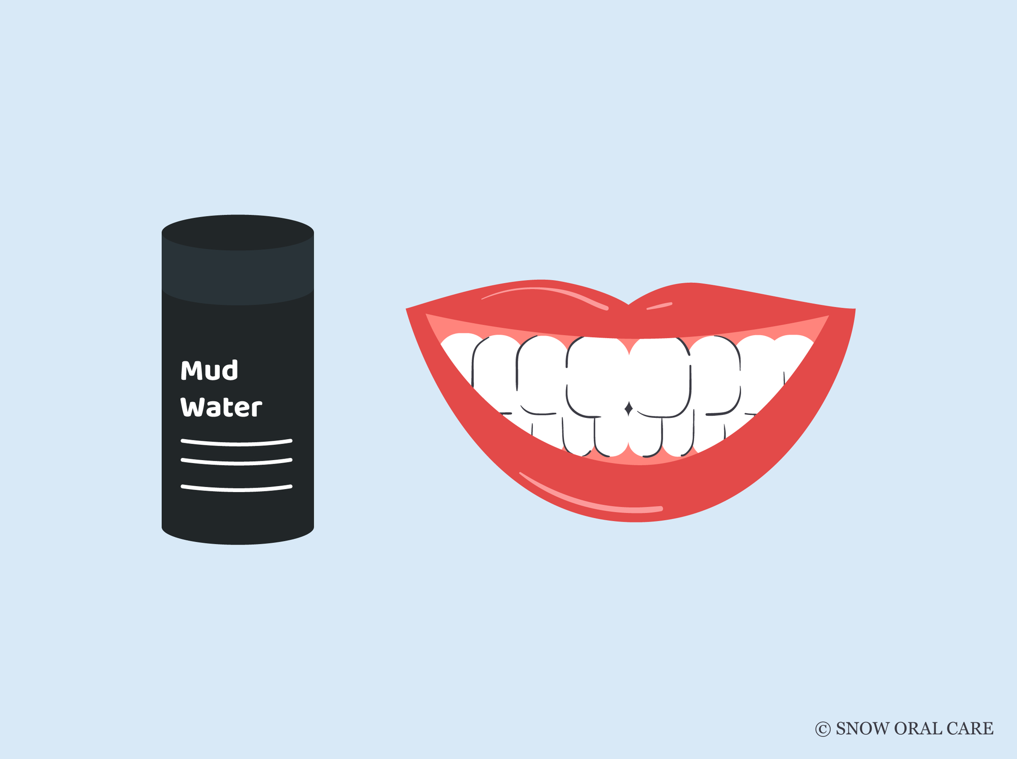does mud water stain your teeth 