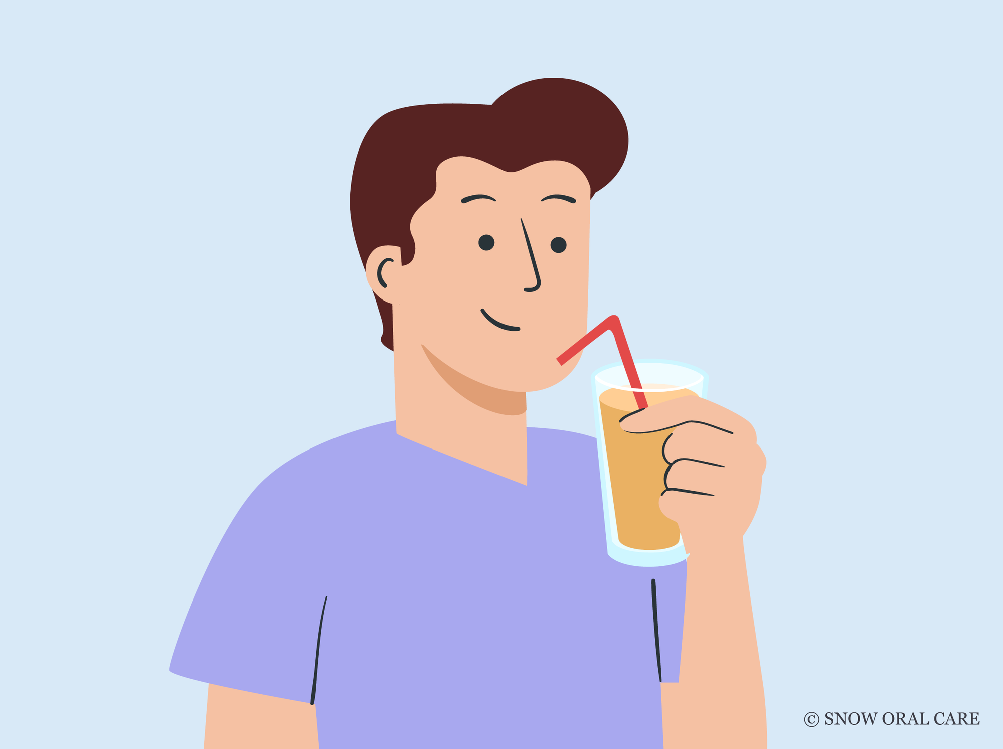 does orange juice stain teeth
