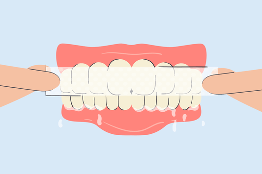 does saliva ruin teeth whitening strips