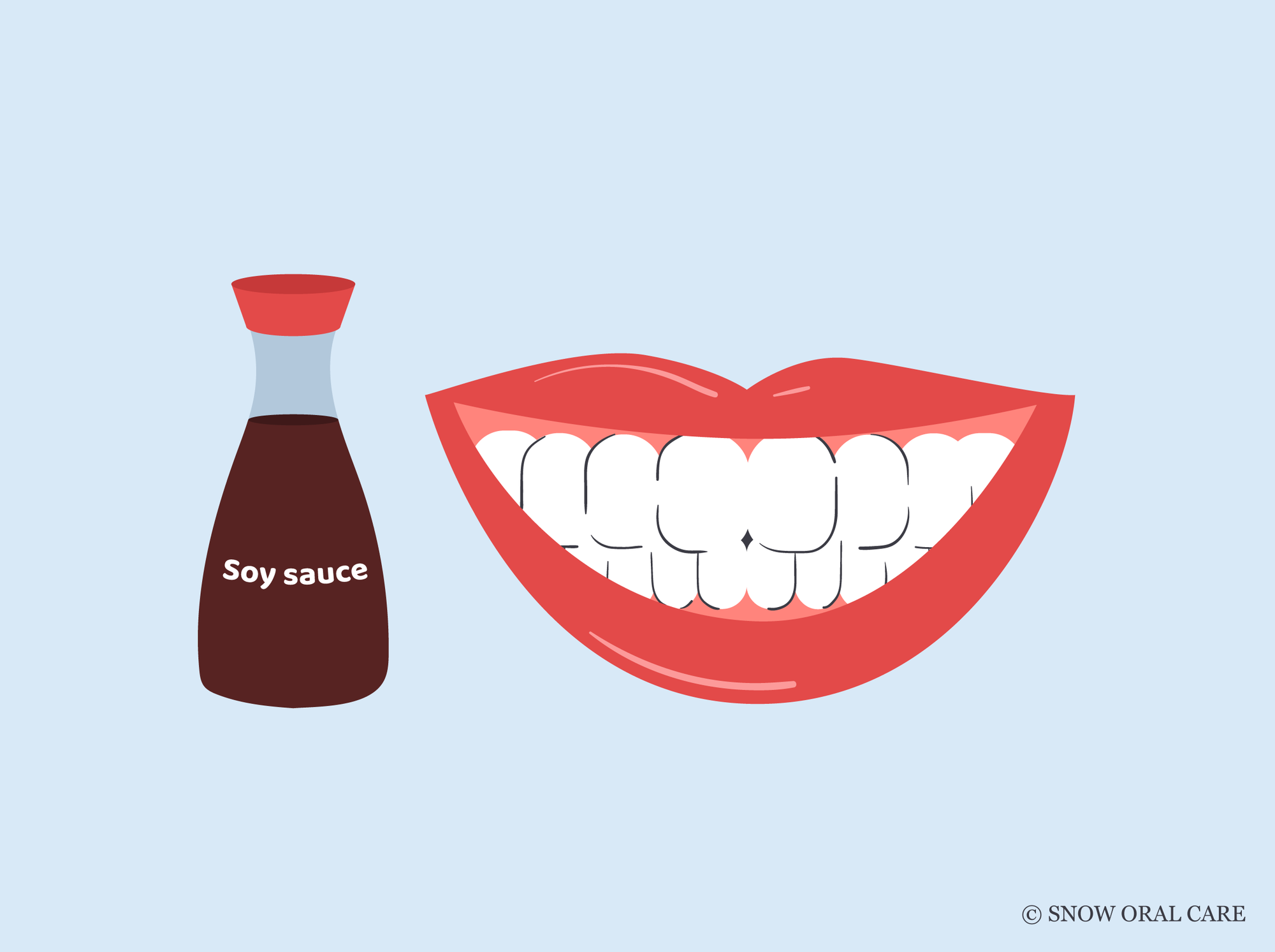 does soy sauce stain teeth 