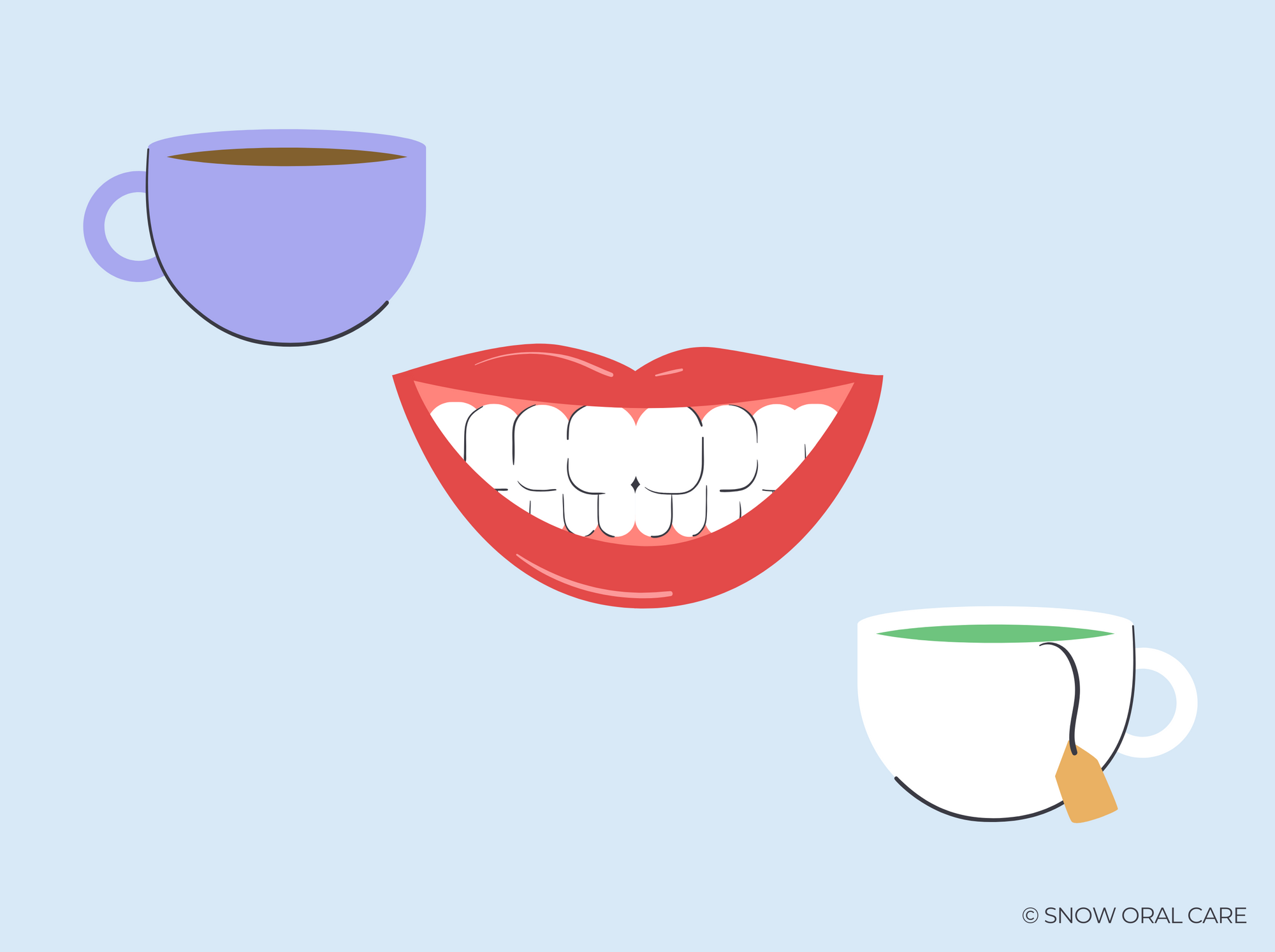 does tea stain your teeth more than coffee 