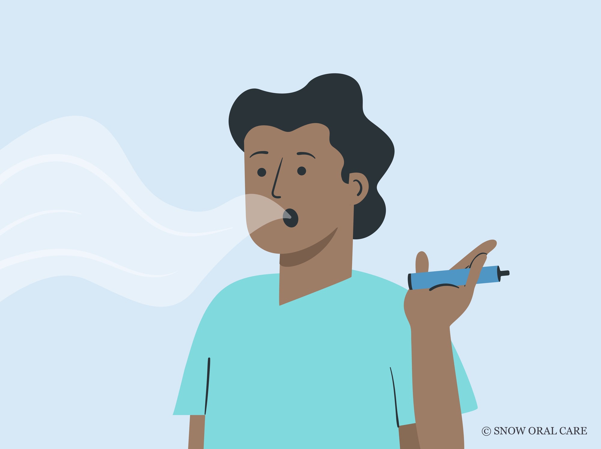 does vaping stain teeth