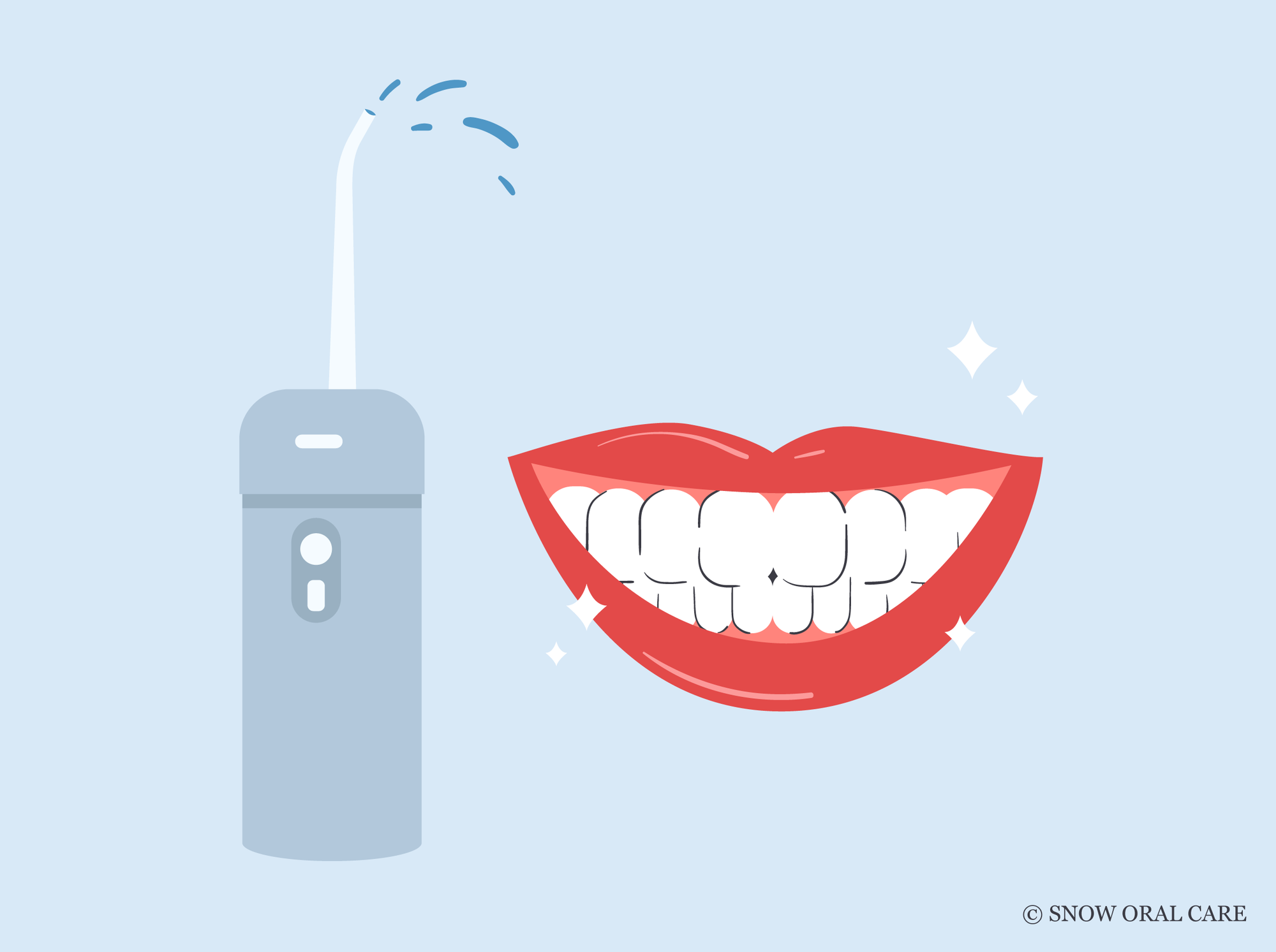 does water flosser make teeth white
