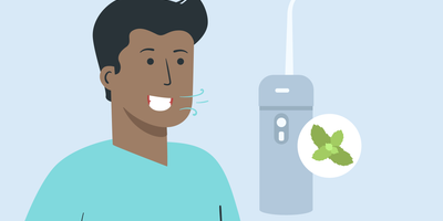 does water flossing help with bad breath