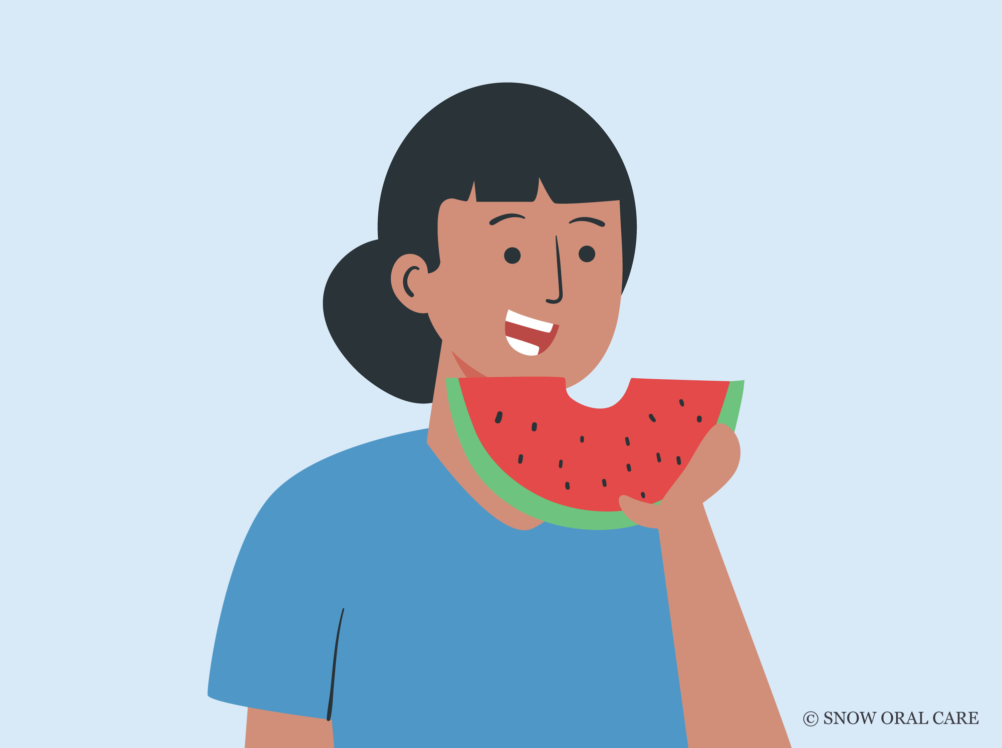 does watermelon stain teeth 