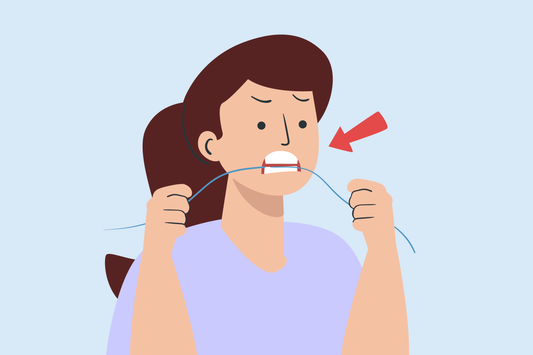 how to floss back teeth