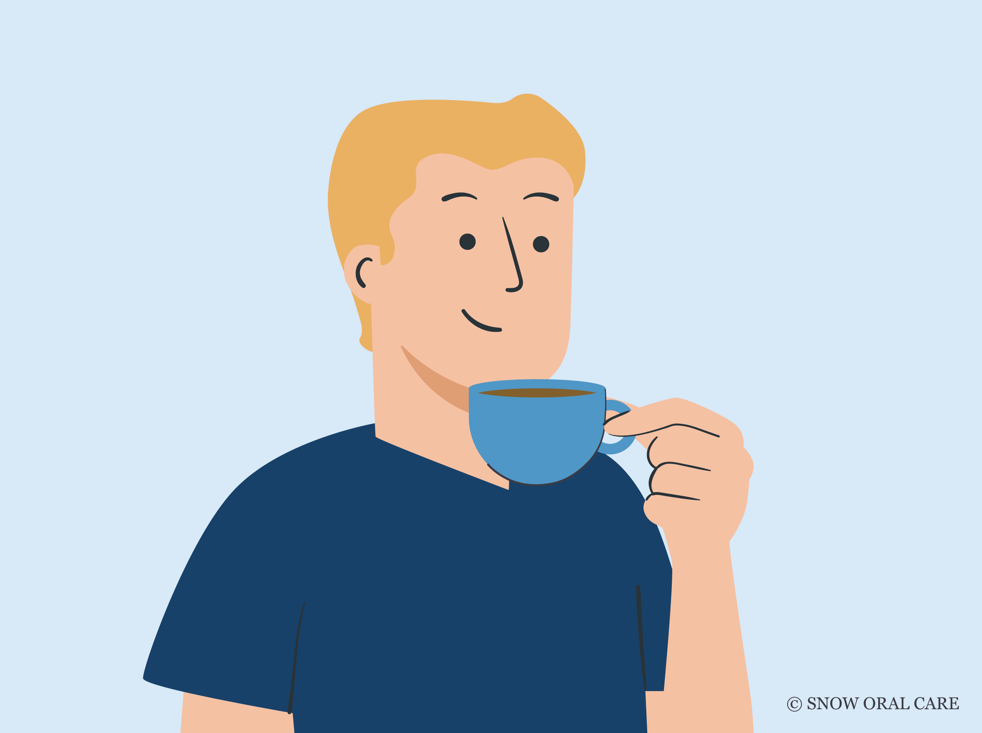 how to keep teeth white while drinking coffee 