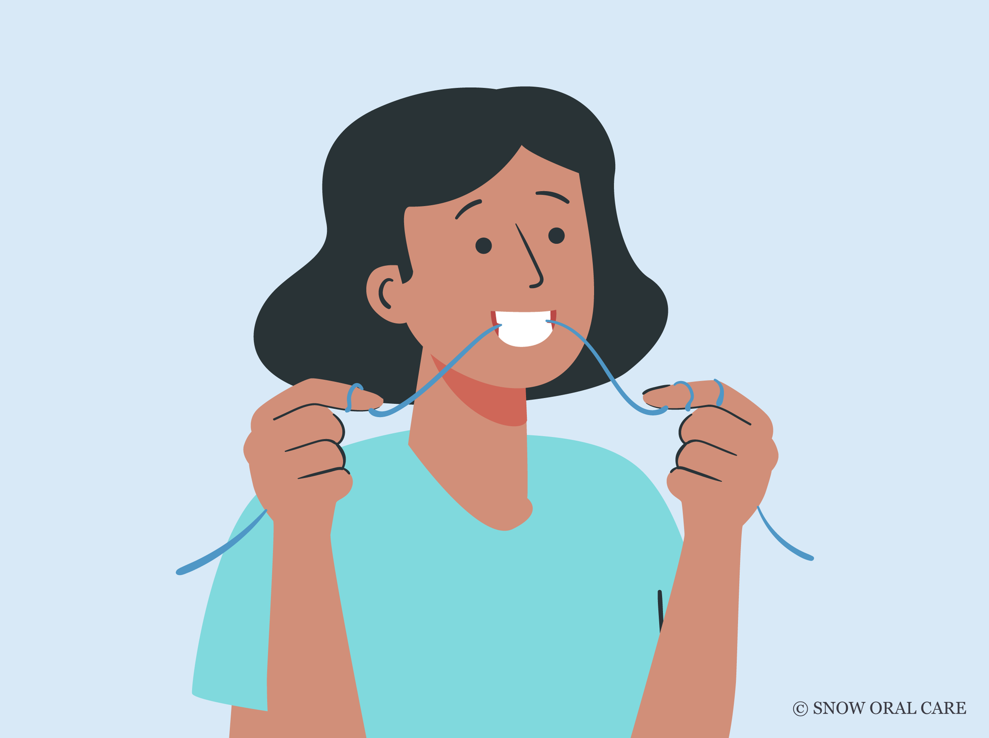 how to use string floss