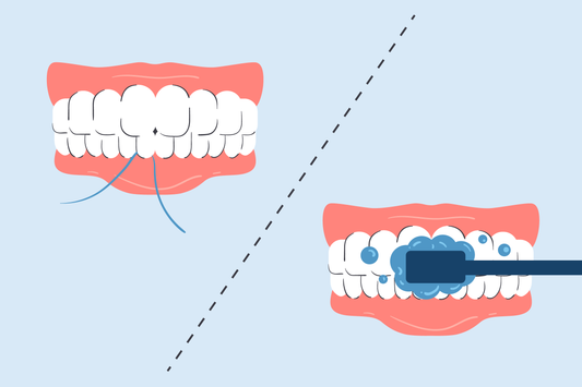 should you brush or floss first ada