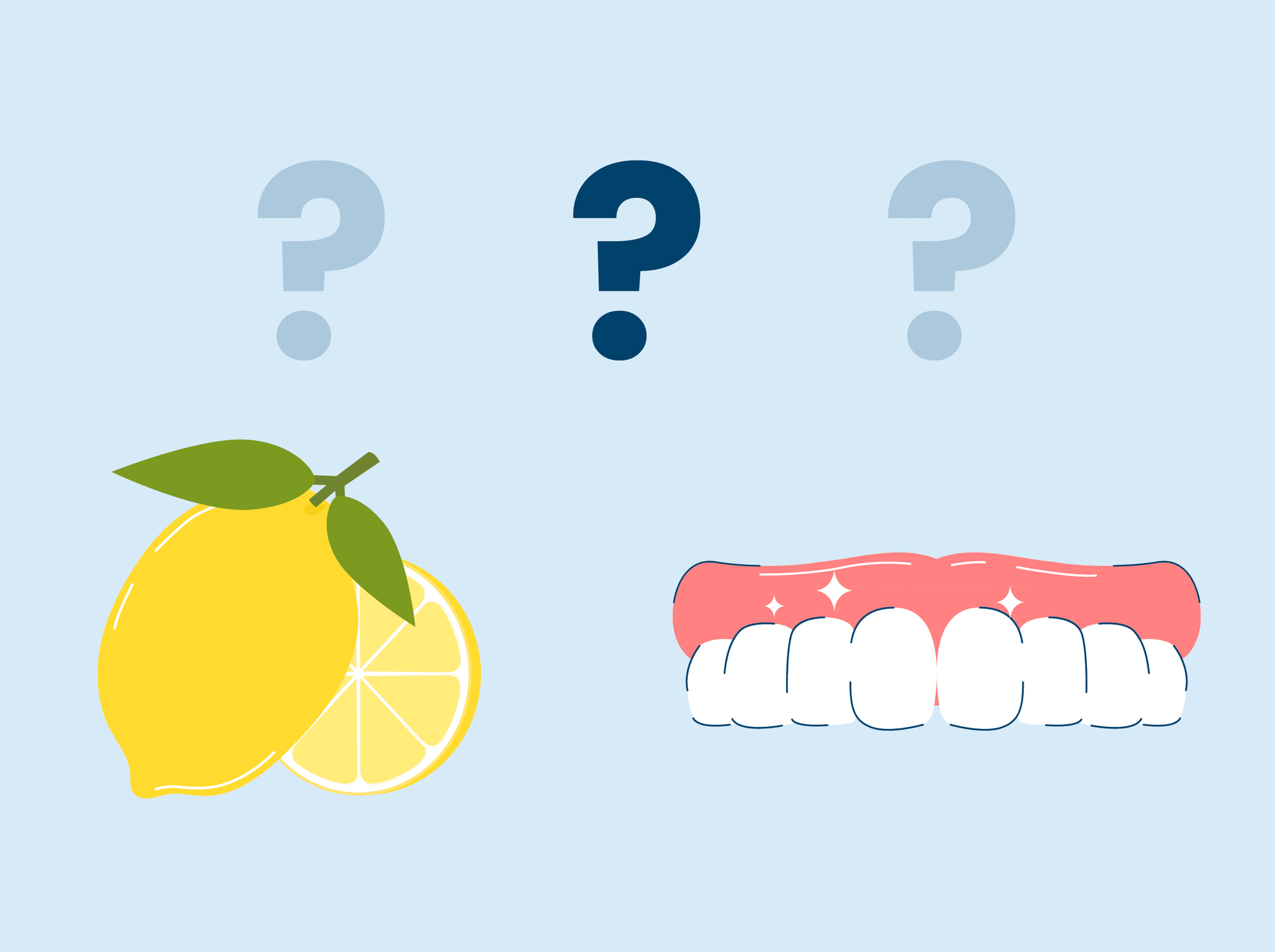 whitening teeth with lemon