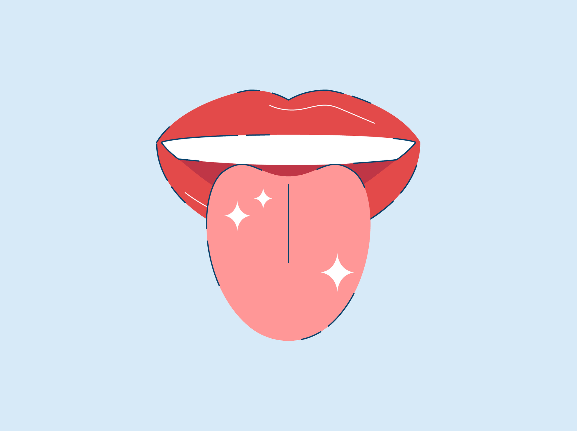 what does a healthy tongue look like