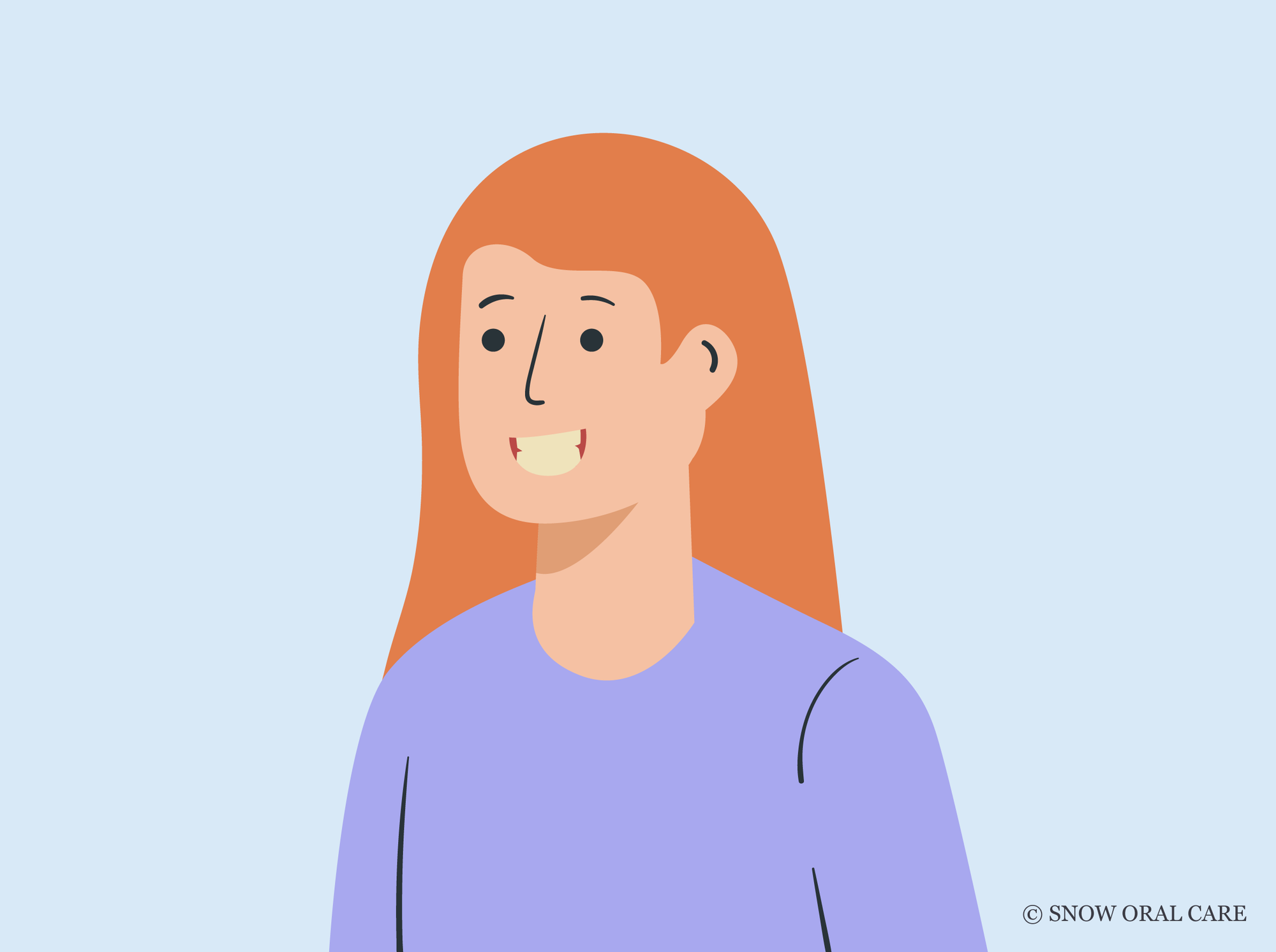 why do redheads have yellow teeth 