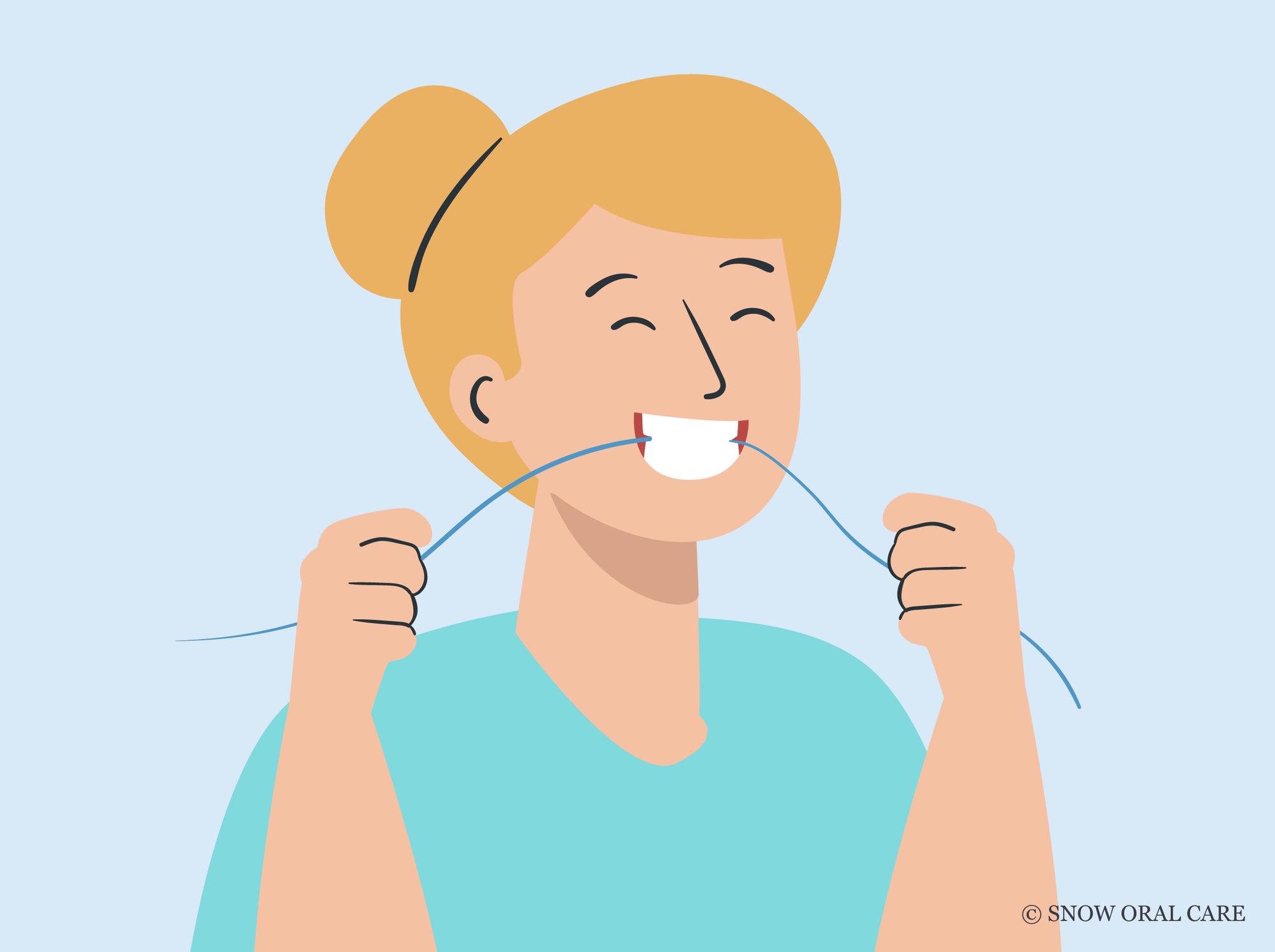why does flossing feel good