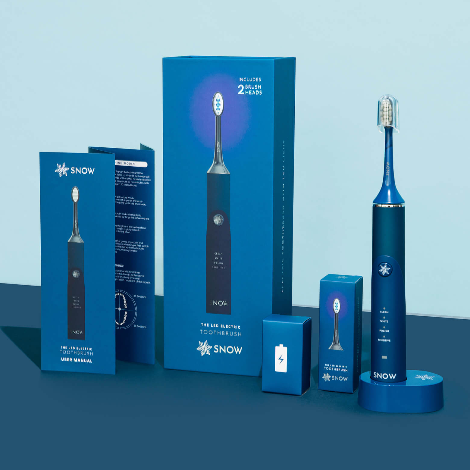 LED Whitening Electric Sonic Toothbrush - Whiten While You Brush (Gen 2 - Newest Model)