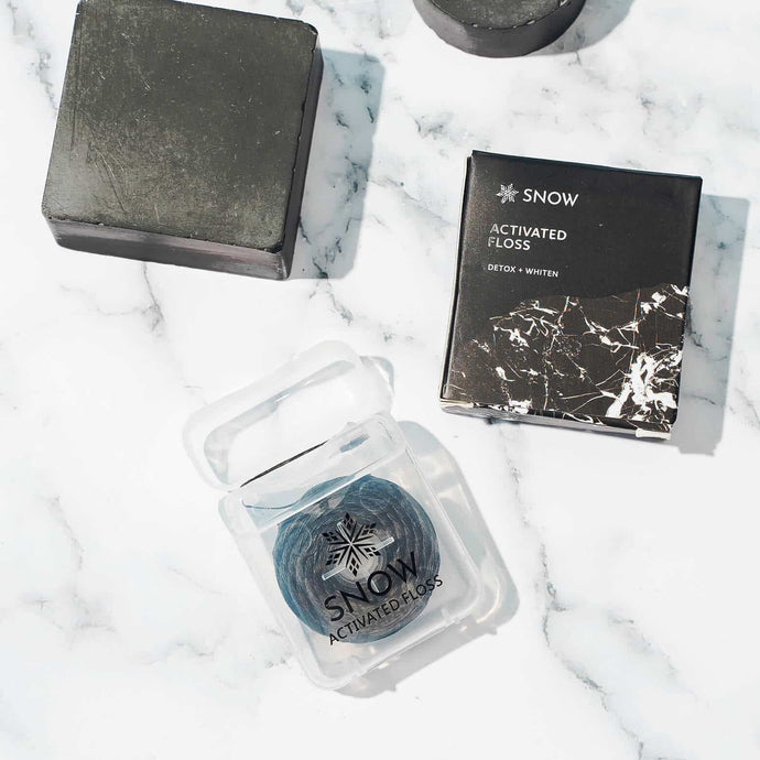 Activated Charcoal Dental Floss | Teeth Floss | SNOW® Oral Care