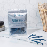 Charcoal Whitening Floss Picks