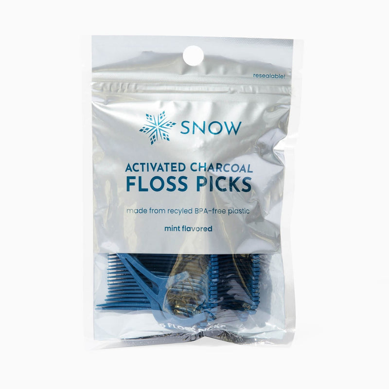 Charcoal Teeth Whitening Floss Picks Made From BPA-Free Plastic