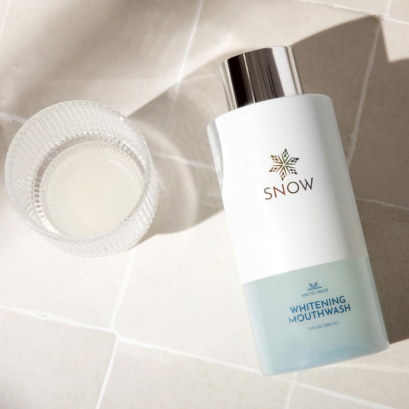 Arctic Frost Alcohol‑Free Whitening Mouthwash With Hydrogen Peroxide Hydroxyapatite Aloe Peppermint Oil