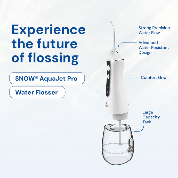 SNOW® AquaJet Pro Water Flosser | Cordless and Mouthwash Compatible