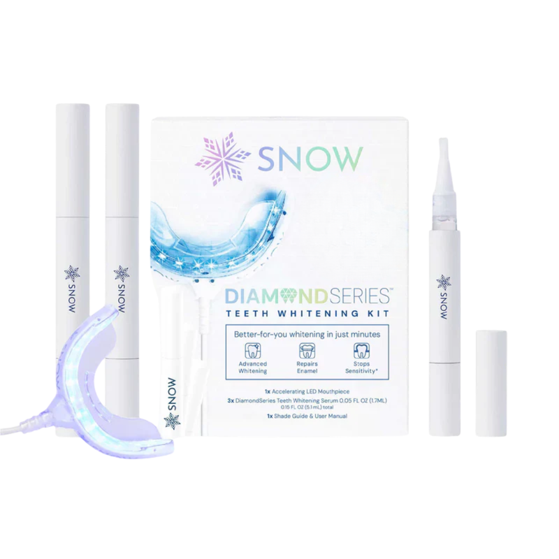 DiamondSeries® Teeth Whitening Kit with Hydroxyapatite & Potassium Nitrate - 3 serums