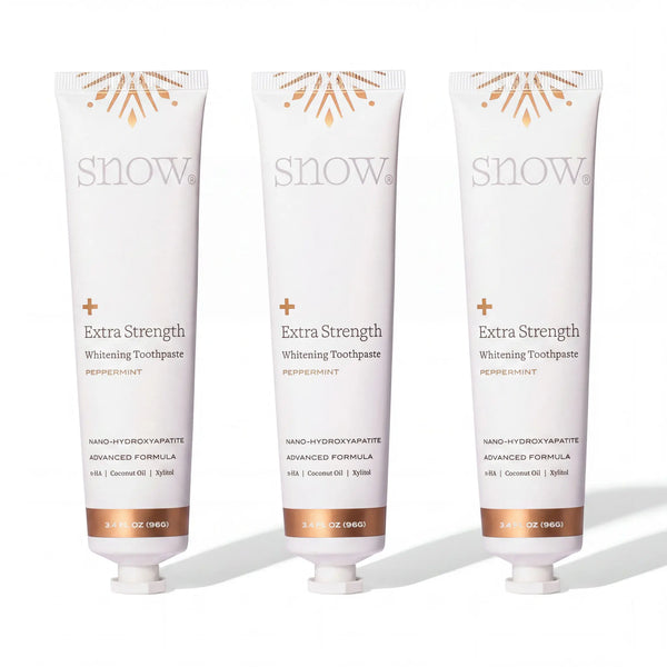Three Extra Strength toothpaste tubes