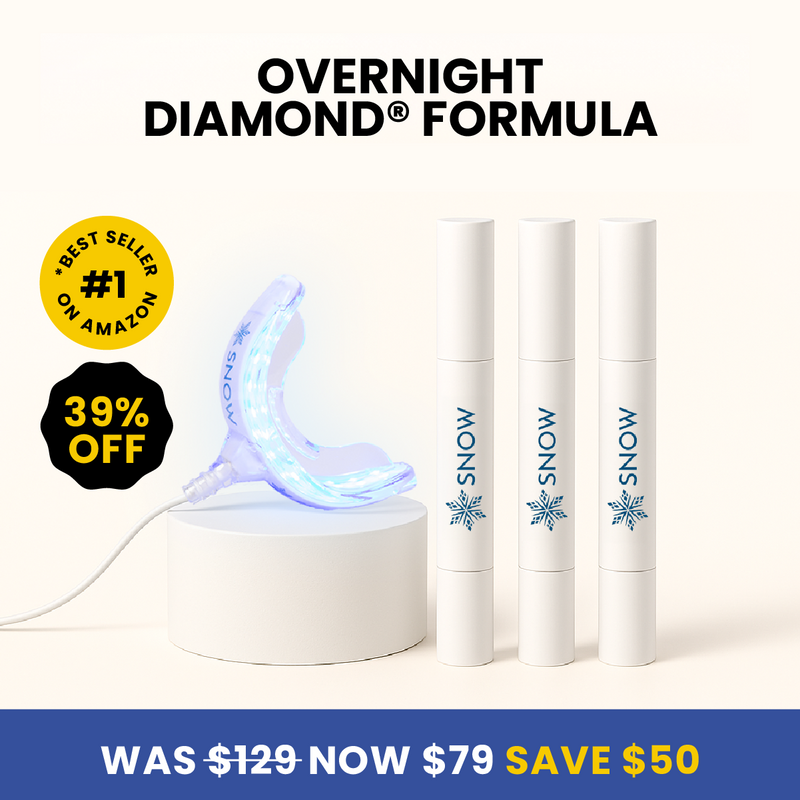 SNOW® Extra Strength Teeth Whitening Kit Featuring Advanced Gold Serum® - 5 Years of Clinical Innovation with LED Accelerating Technology for Fast, Visible Results